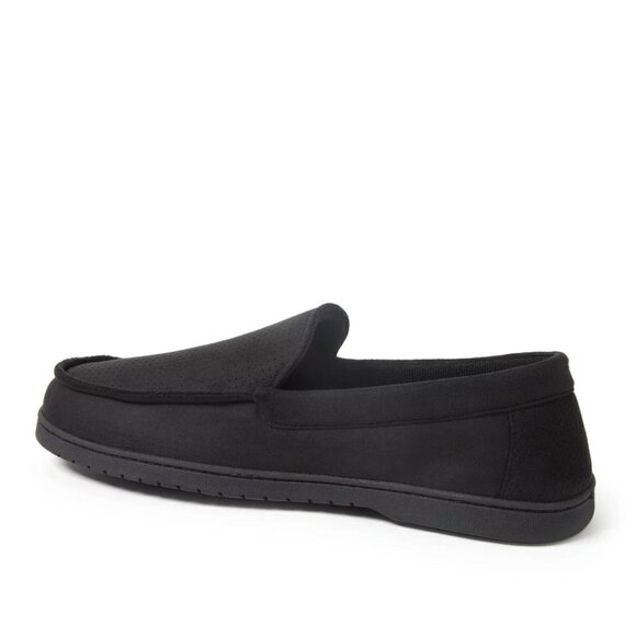 NWT Dearfoams Men's Jason Perforated Microsuede Memory Foam Indoor Outdoor Mocca - Picture 5 of 8